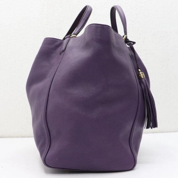 GUCCI Soho Large Leather Cellarius Tote - Picture 11 of 14